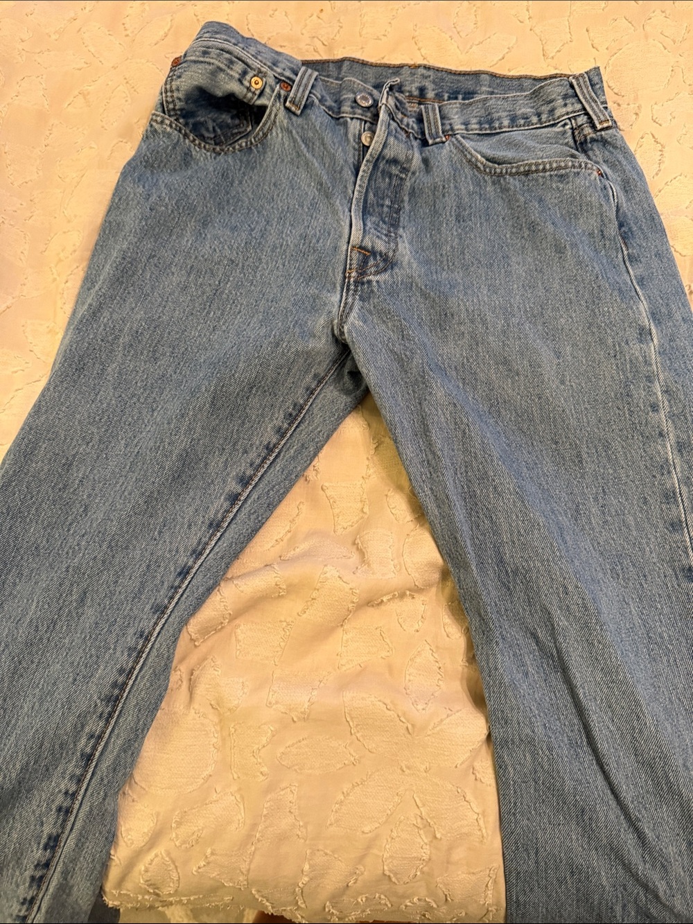 Levis straight Leg Men's Light Blue Denim Jeans